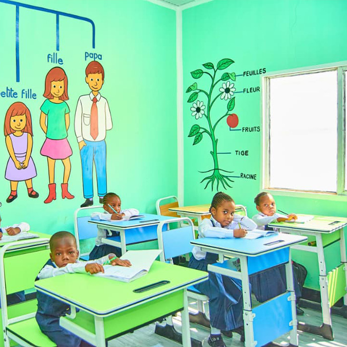 Salle de classe du Complexe Scolaire La Bonne Bergère